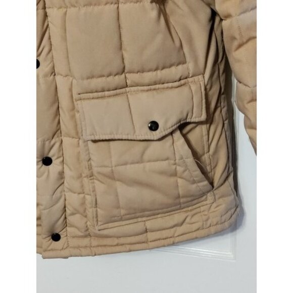 Vintage Cooper Sportswear Flight Bomber Jacket Fur Collar Puffer Coat Size 42 - Picture 2 of 16